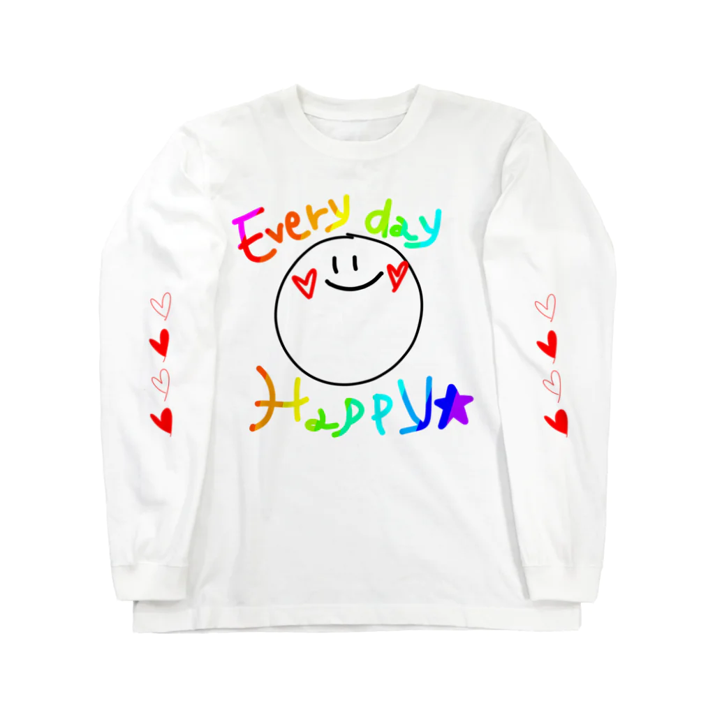 ma.ikのHappy　Smile☺ Long Sleeve T-Shirt