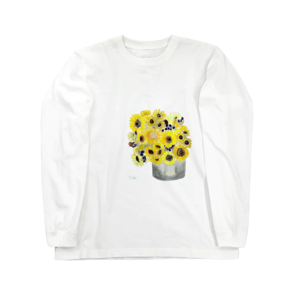 Yuki2222のsunflowers ロングスリーブTシャツ