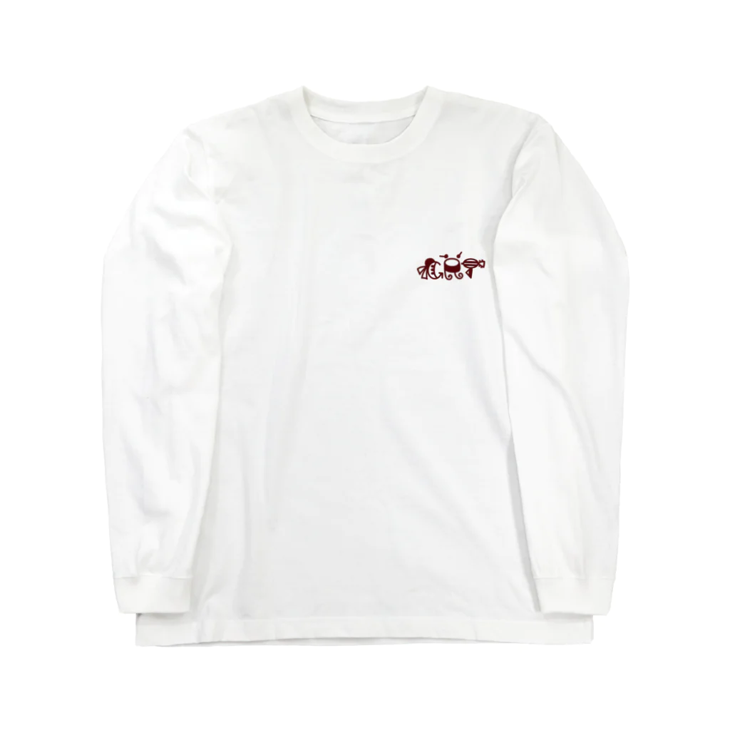 ごさきりかこTrioの文字ロゴ(メンバーカラー) Long Sleeve T-Shirt