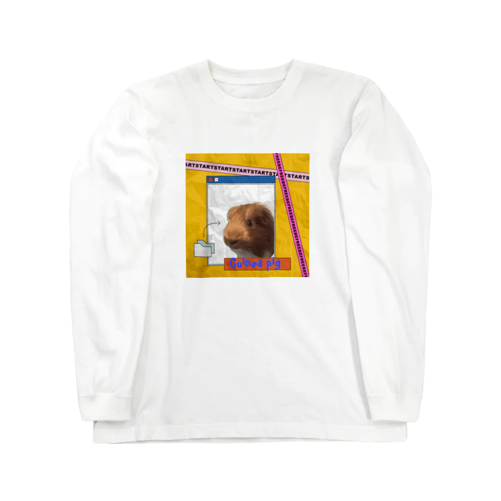 わいわいもるもっとのアメリカンなモルモット Long Sleeve T-Shirt