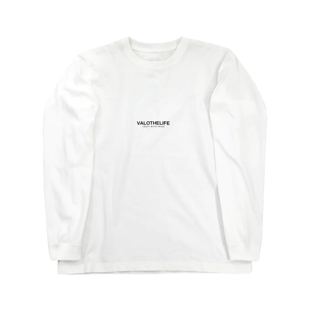 Valo collectionの手描き風　3 フロントセンターロゴ Long Sleeve T-Shirt