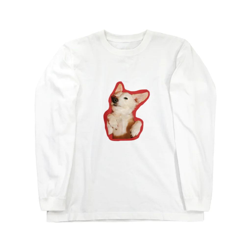 chamcham_kymの犬２ ロングスリーブTシャツ