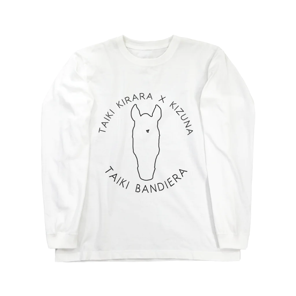 TaikiRacingClubShopのmarulogo【BND】kuro Long Sleeve T-Shirt