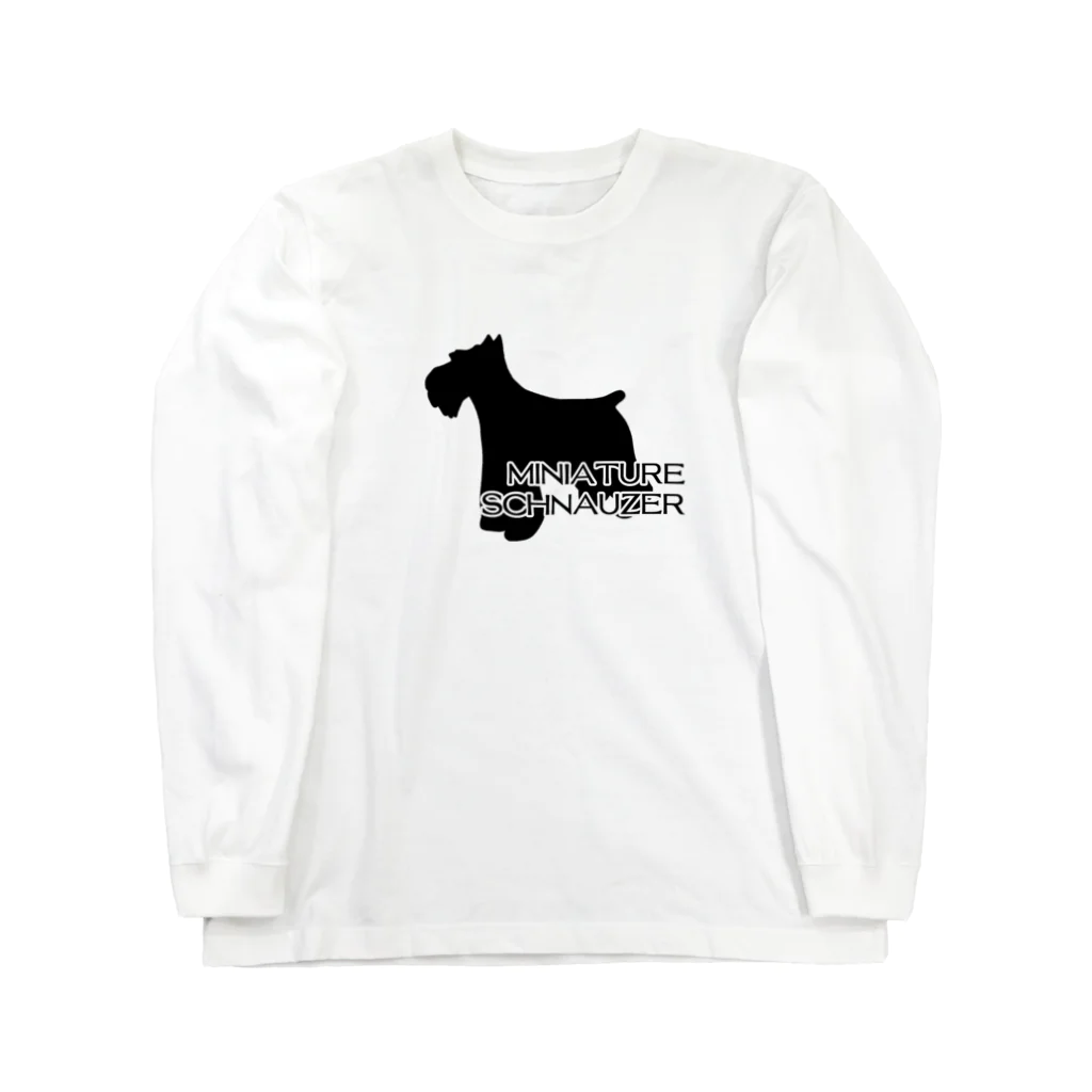 onehappinessのミニチュアシュナウザー Long Sleeve T-Shirt