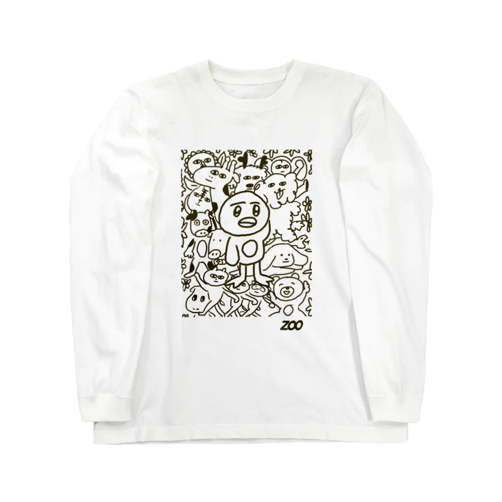 ハニョのどうぶつわんさか Long Sleeve T-Shirt