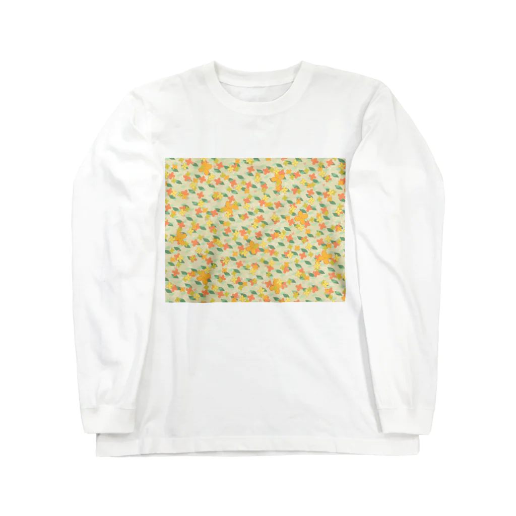 PLUMＭOONのお嬢様の花柄シリーズ Long Sleeve T-Shirt