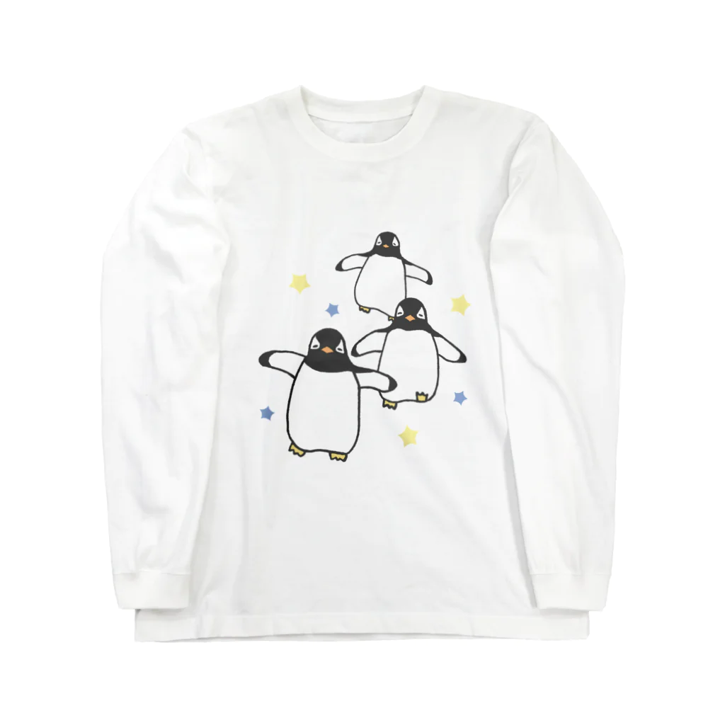 ゆずぽんずのジェンツーペンギンの襲来 Long Sleeve T-Shirt