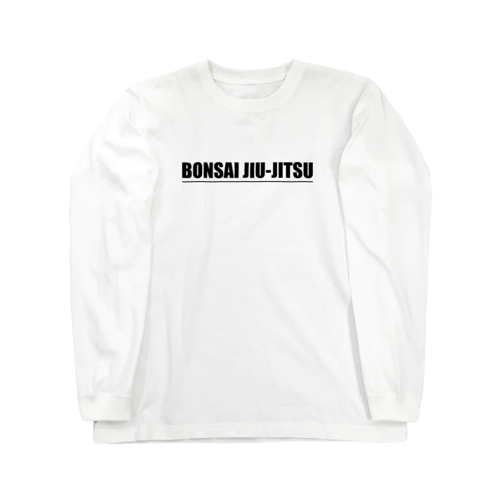 キネティックアーツ渋谷オリジナルグッズSHOPのBONSAI柔術ロングTシャツ（黒文字/三角ロゴ） Long Sleeve T-Shirt