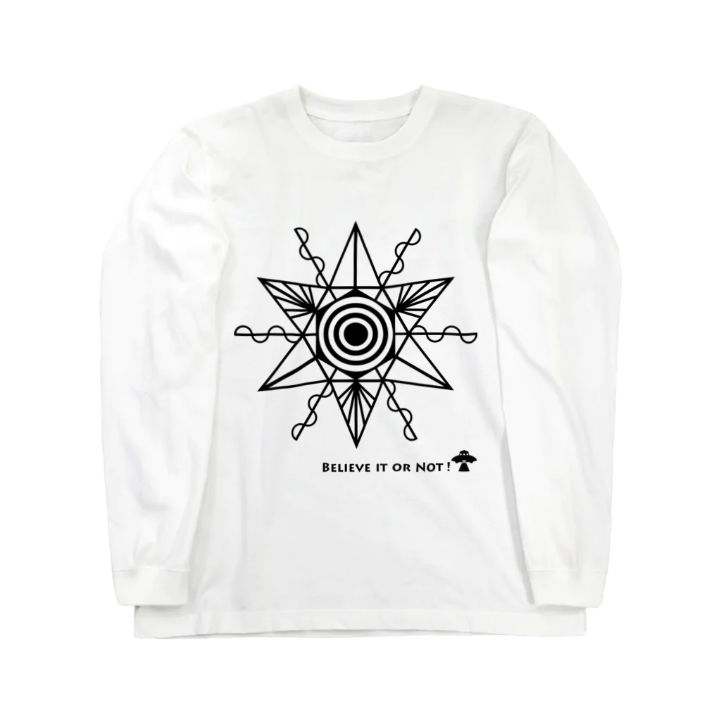 シュウの ミステリーサークル07（ブラックver） Long Sleeve T-Shirt