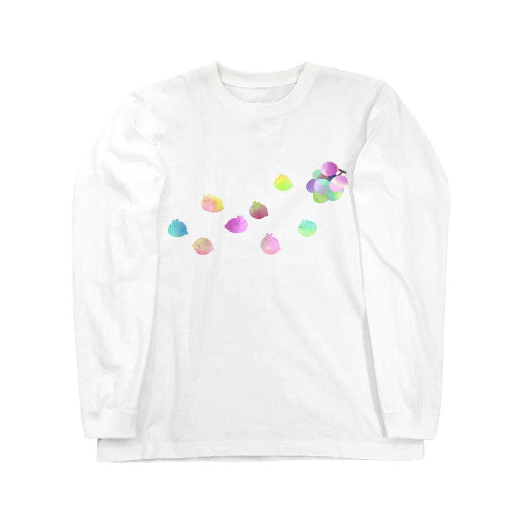 大賀一五の店のぶどうがにげた Long Sleeve T-Shirt