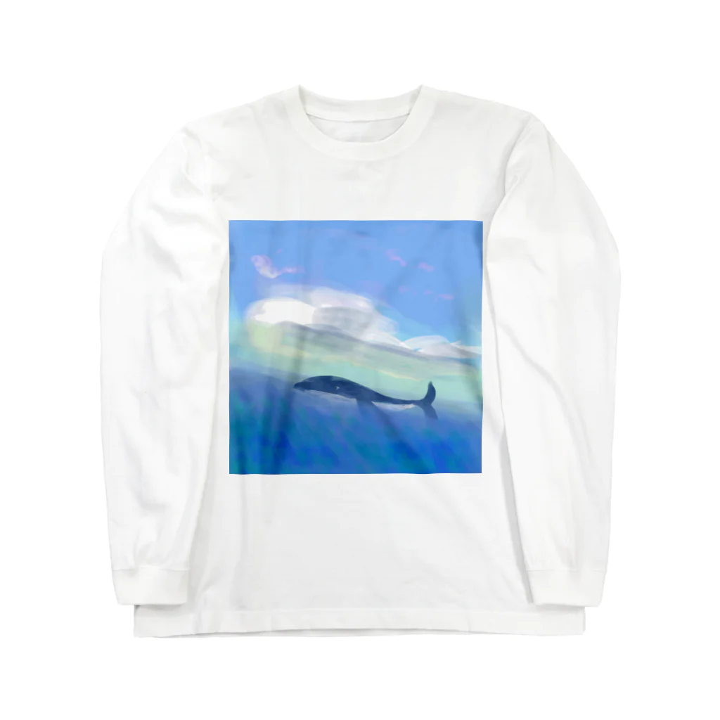 SLOTH STORYのクジラ雲 Long Sleeve T-Shirt