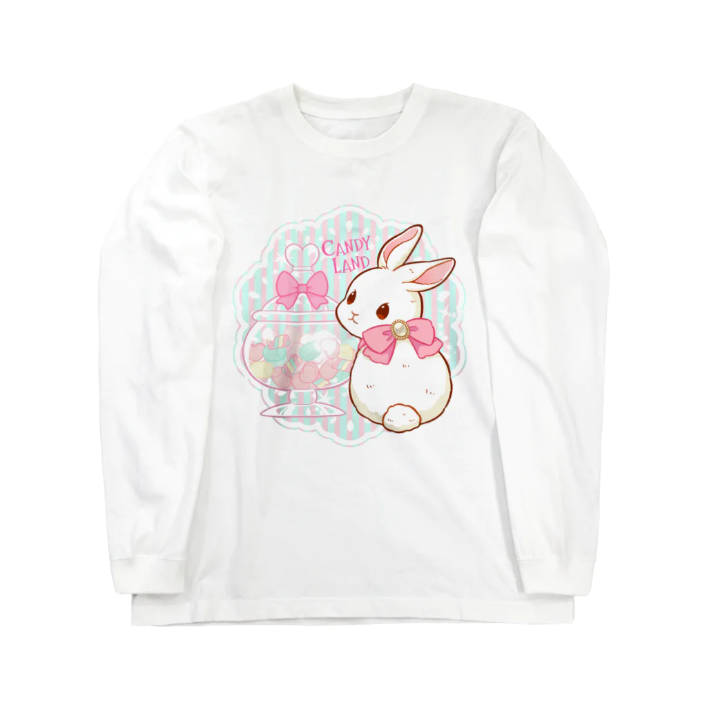 あずみのキャンディランドのキャンディポットうさちゃん【ピンキー】 Long Sleeve T-Shirt