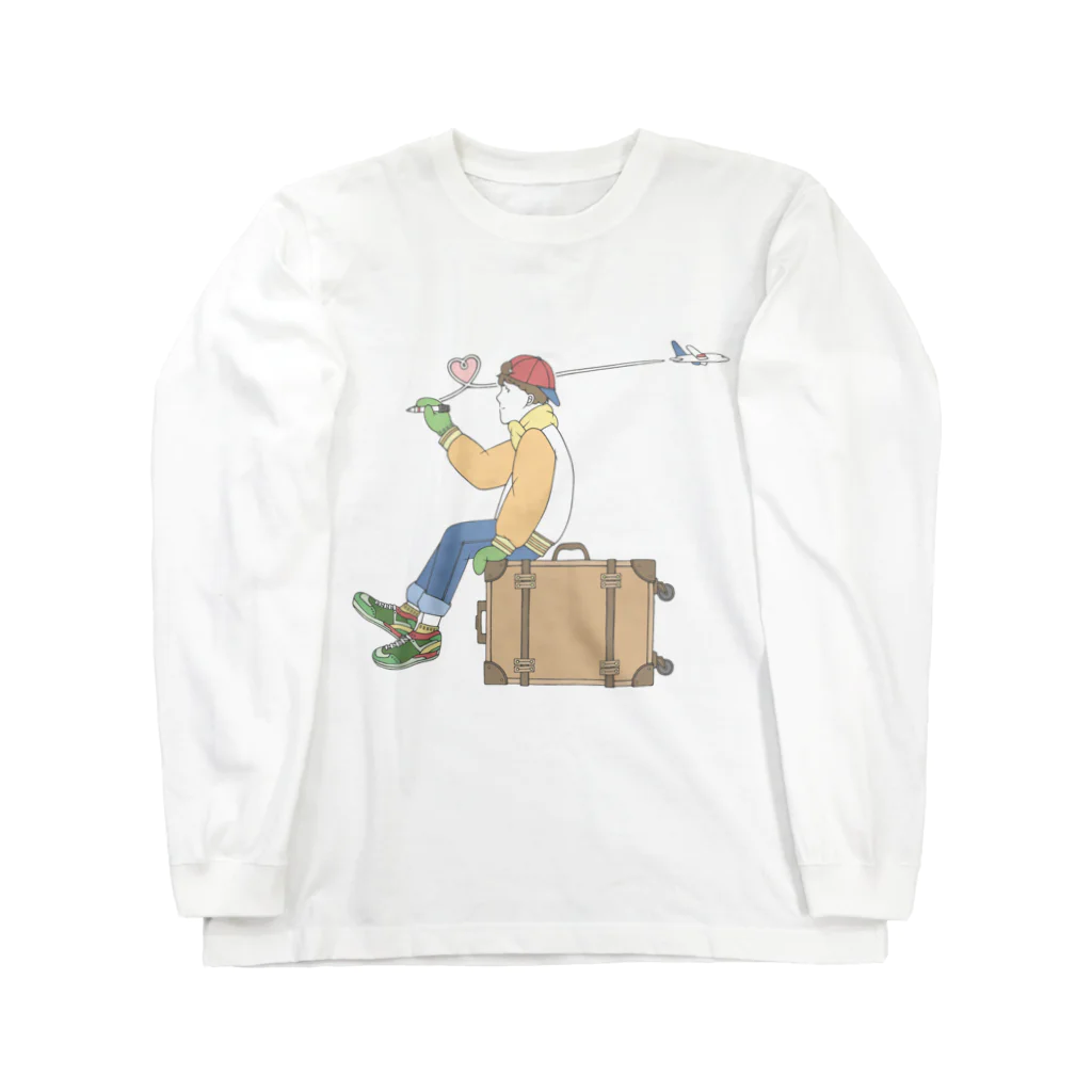 ぱあるとりぼんのROMAN飛行へ Long Sleeve T-Shirt