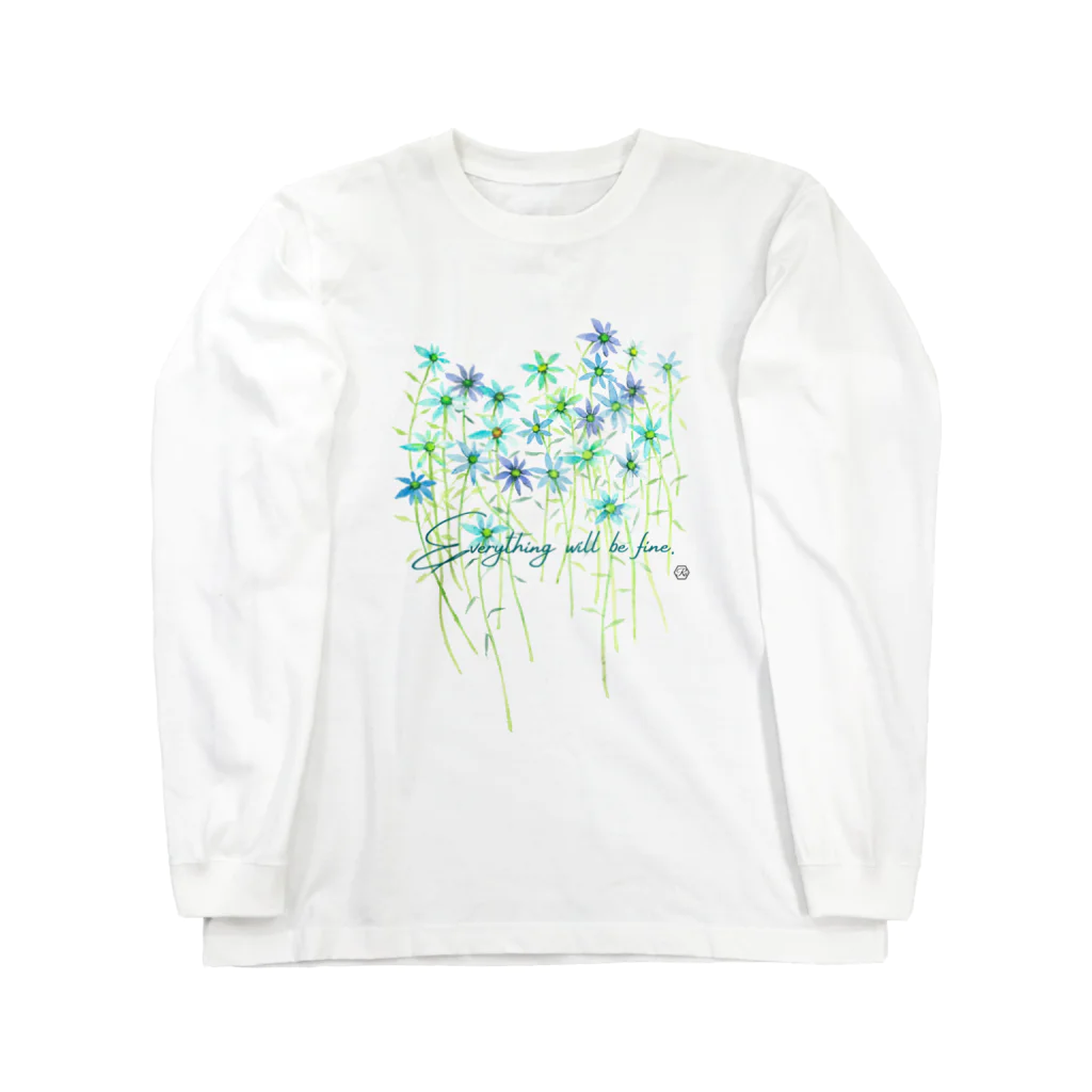 gagamamaの青い花 Long Sleeve T-Shirt