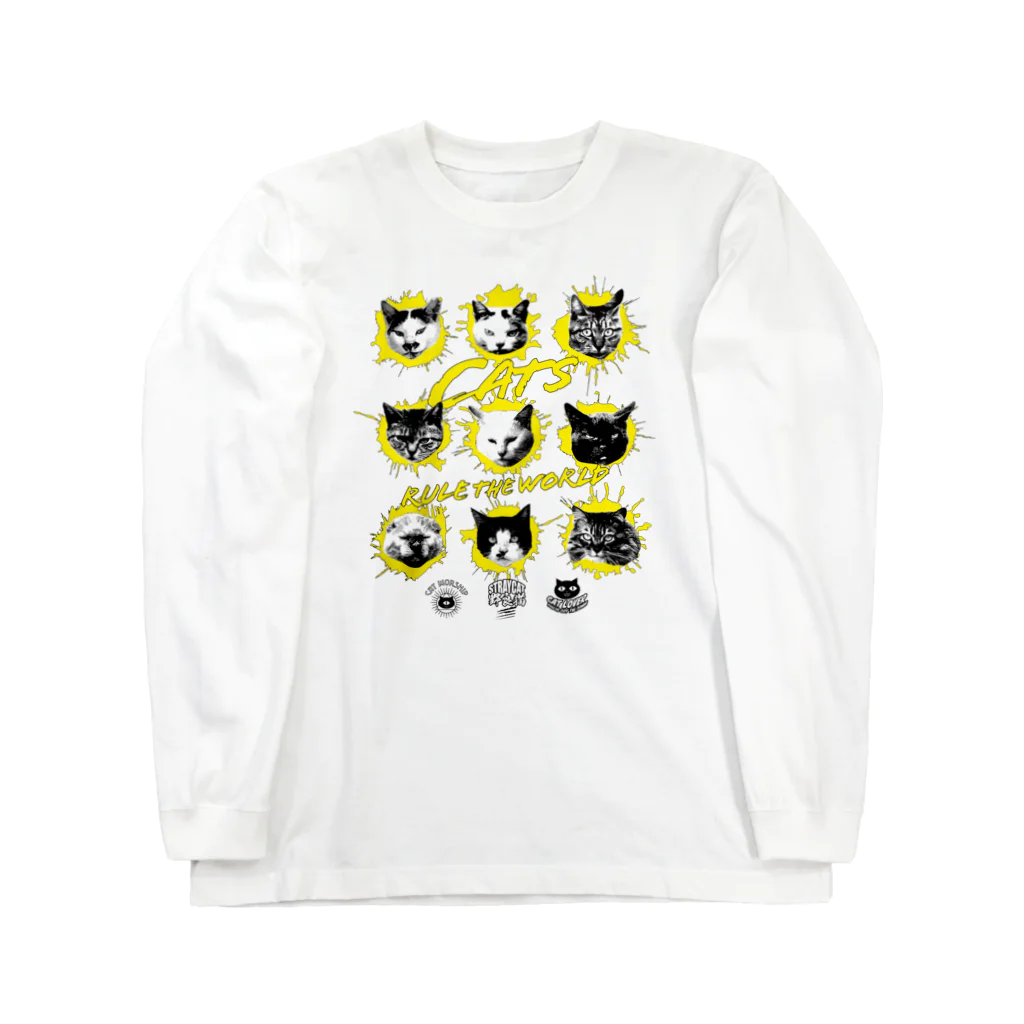 LONESOME TYPE ススの猫が世界を支配する9FACES（黄） Long Sleeve T-Shirt