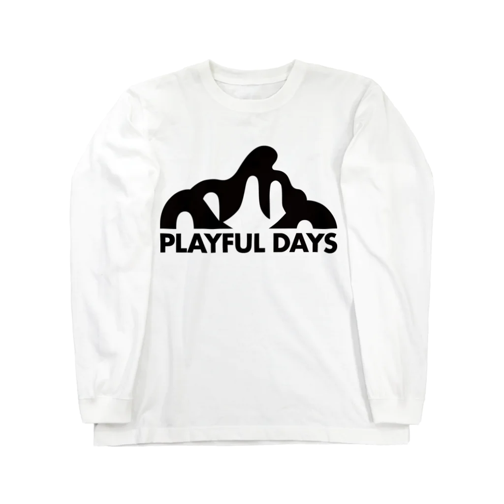 PLAYFUL DAYSの【PLAYFUL DAYS】タコの山 ロゴTシャツ ロングスリーブTシャツ