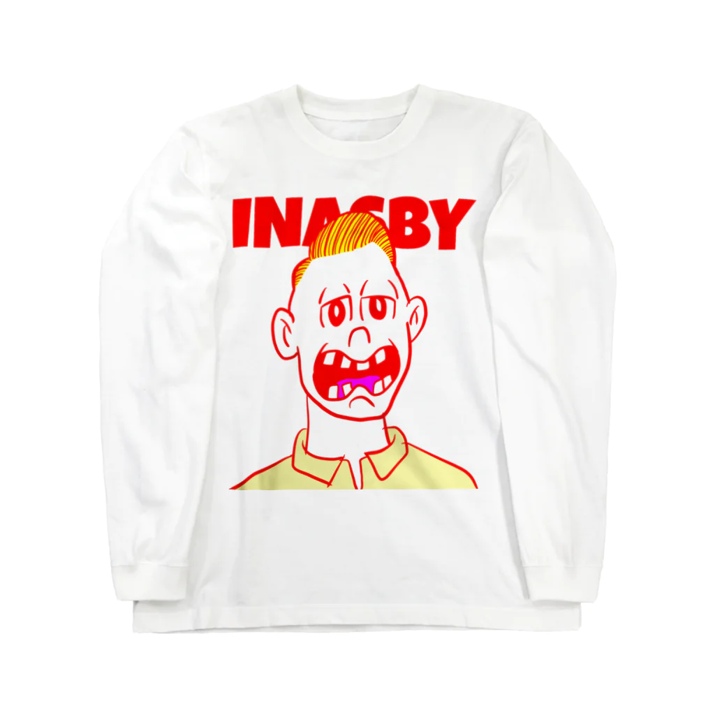 INASBY 髑髏毒郎のフェードカットボブ破り Long Sleeve T-Shirt