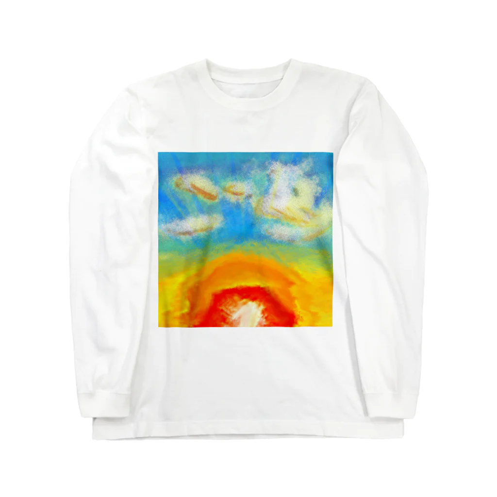 ≡じゅら📫👶@紙で薔薇を作るアクセサリー作家の昨日の夕日 Long Sleeve T-Shirt