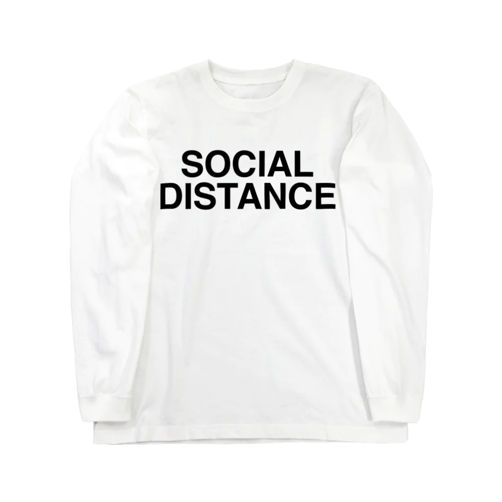 TOKYO LOGOSHOP 東京ロゴショップのSOCIAL DISTANCE-ソーシャルディスタンス- ロングスリーブTシャツ