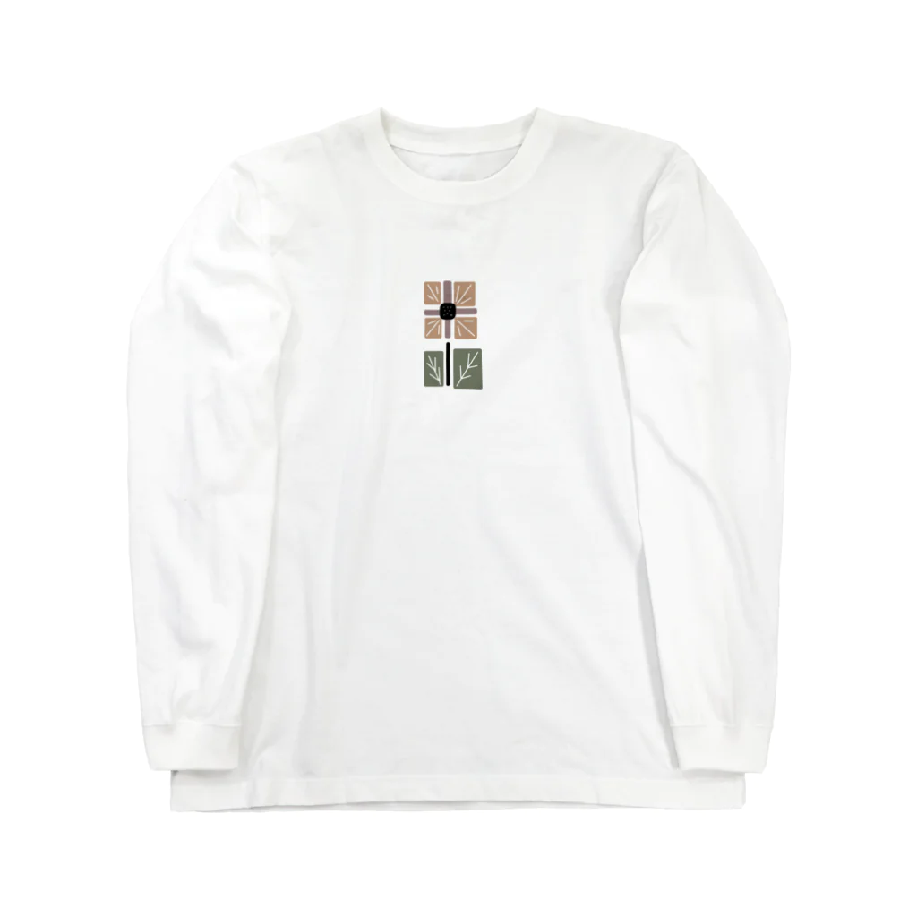 SHIOの花　flower レトロ　 Long Sleeve T-Shirt