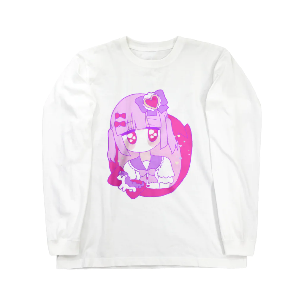 かわいいもののおみせ　いそぎんちゃくのゆめかわちゃん🦄 ロングスリーブTシャツ