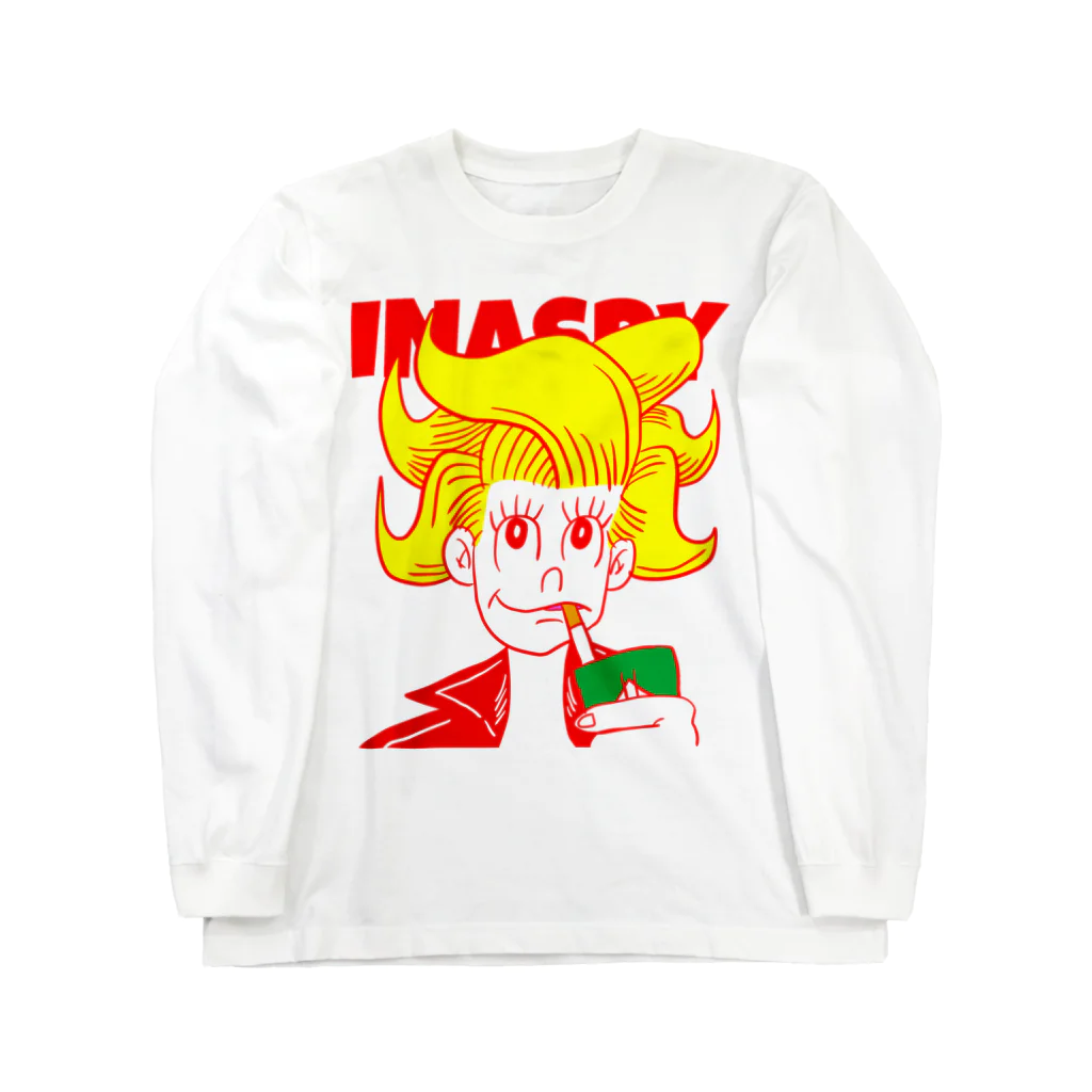 INASBY 髑髏毒郎のワイルドボサボサちゃん Long Sleeve T-Shirt