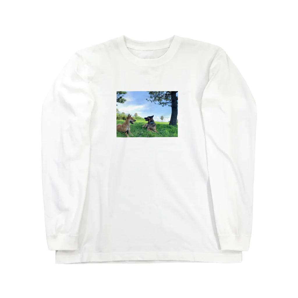 なまけものの原っぱのりくちゃんたち Long Sleeve T-Shirt