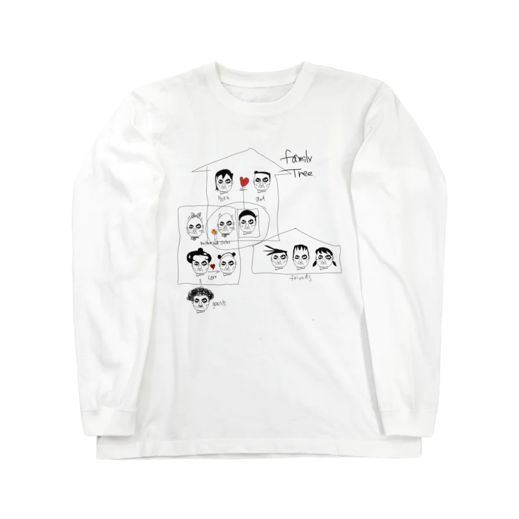 DoT529 ✴︎ドッティーゴーニーキューのFamily Tree Let’s try! Long Sleeve T-Shirt