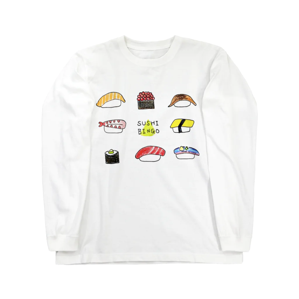 chobikuraのSUSHI  BINGO ～おすしビンゴ🔰～ Long Sleeve T-Shirt