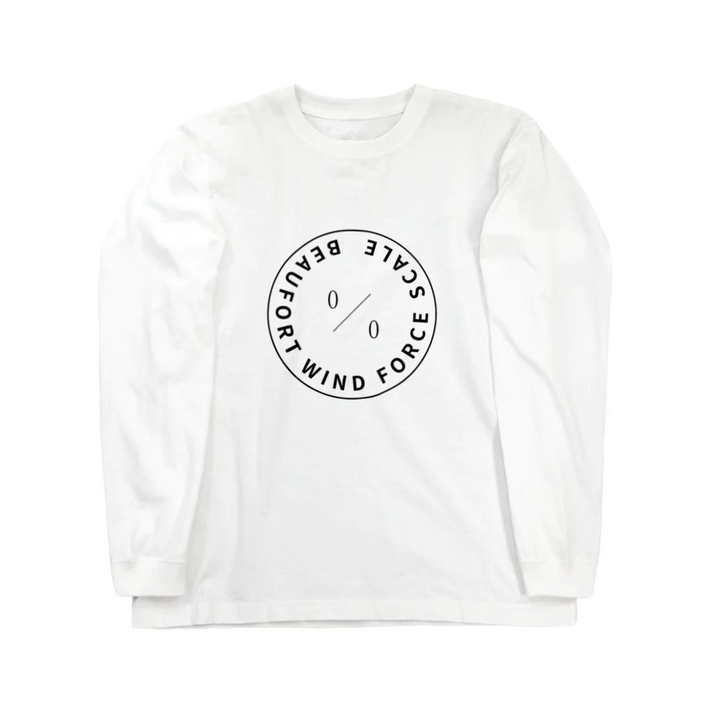 CALMの凪ロゴくり抜き Long Sleeve T-Shirt