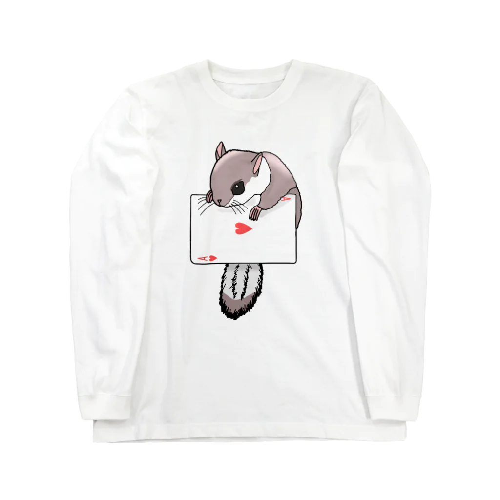 MIZUKICOCOのトランプとモモンガ Long Sleeve T-Shirt