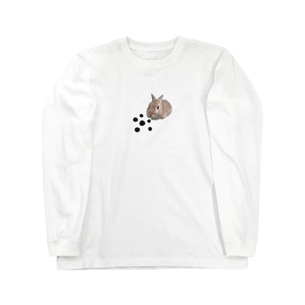 ジョン🐕とピー🐇のミニウサギとタピオカ Long Sleeve T-Shirt