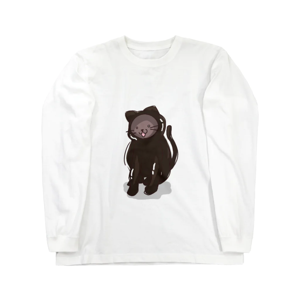 ちょこねこshopのちょこねこロングスリーブTシャツ Long Sleeve T-Shirt