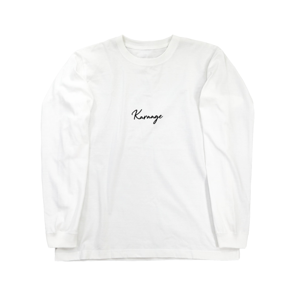 SCC DESIGN WORKSのから揚げ筆記体ロゴ Long Sleeve T-Shirt