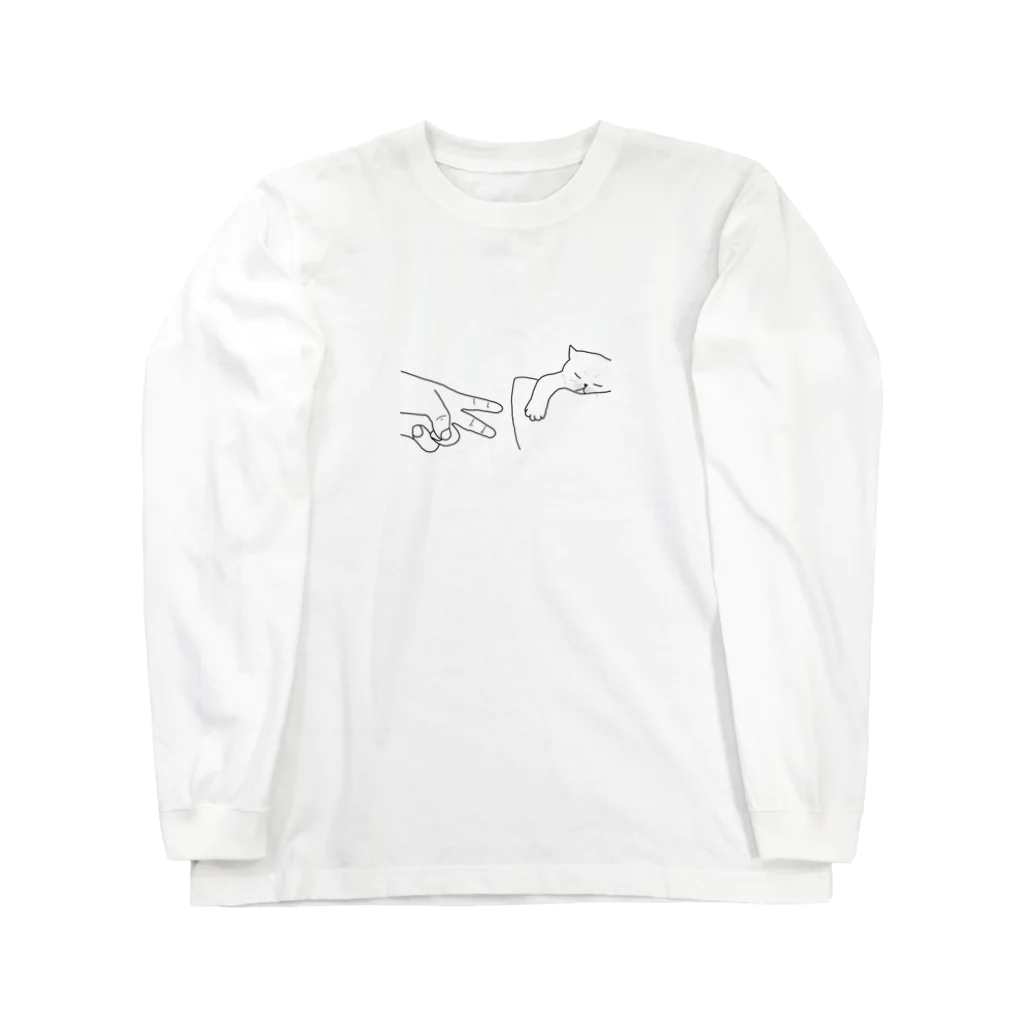 シャチの猫ジャンケン Long Sleeve T-Shirt
