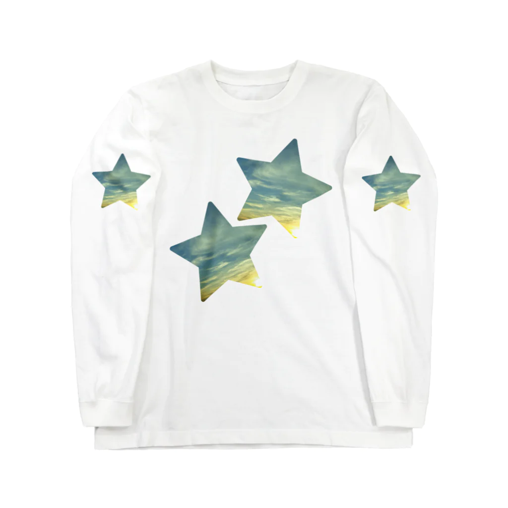 WINDOWの朝の星空 Long Sleeve T-Shirt