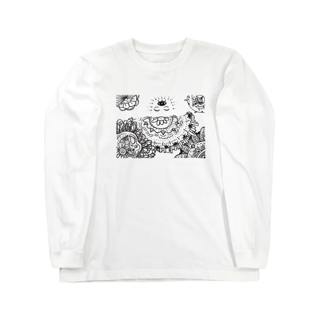 maru houseの祈りの女神 Long Sleeve T-Shirt