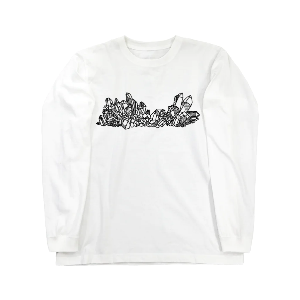 Sulﾐ☆(するみ)/Sul latoの鉱石クラスター【黒】 Long Sleeve T-Shirt