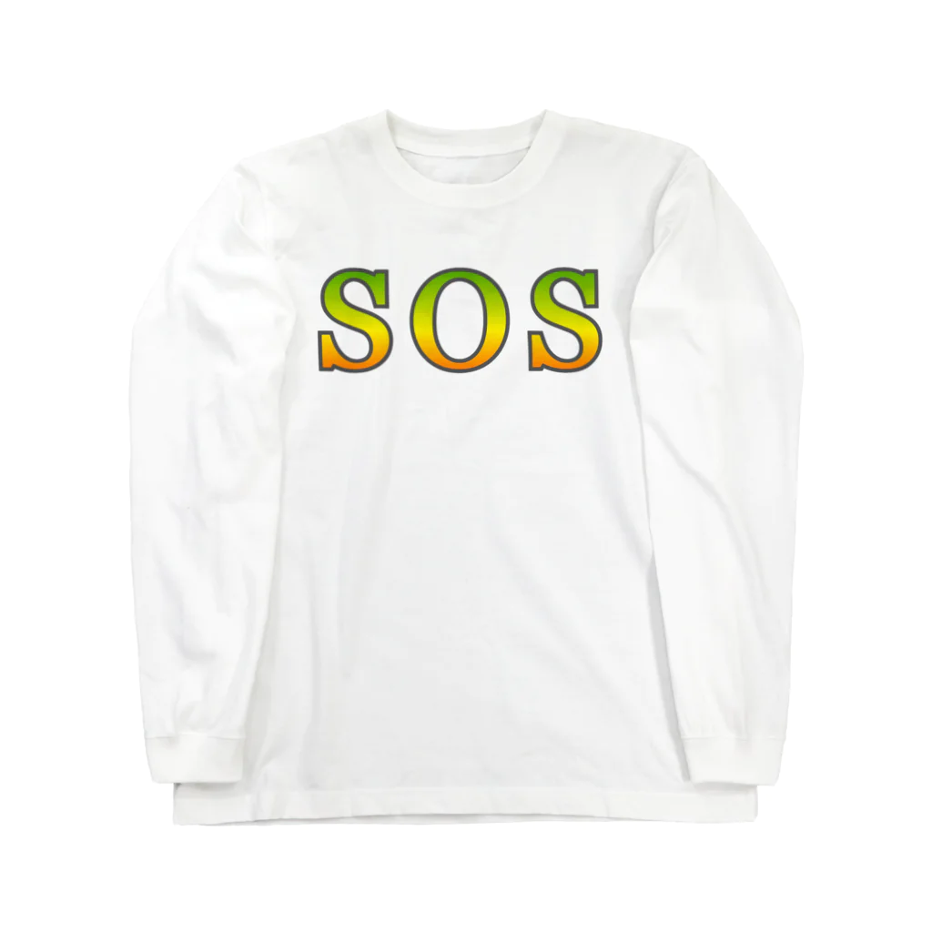 ムエックネのSOS ロングスリーブTシャツ