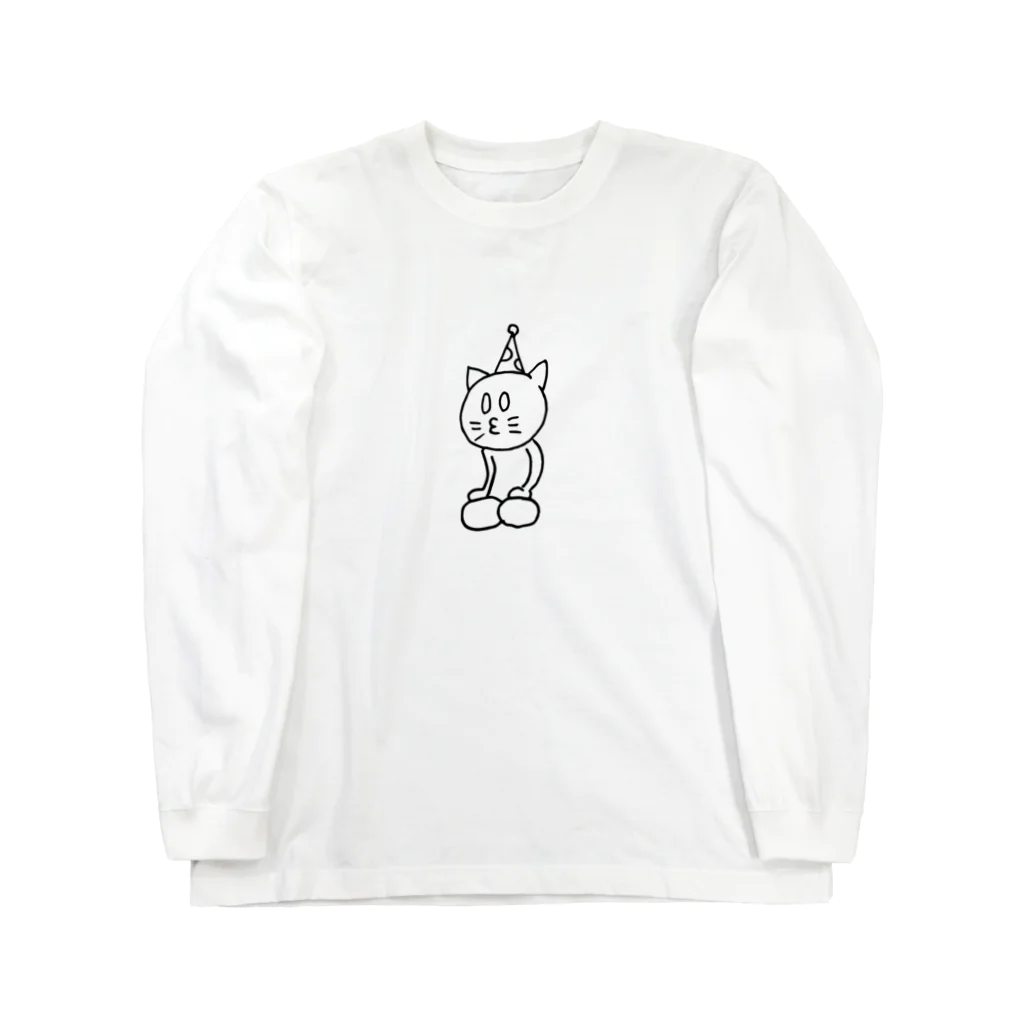 Tシャツ屋じょにー SELECTのジョニさん ハッピー Long Sleeve T-Shirt