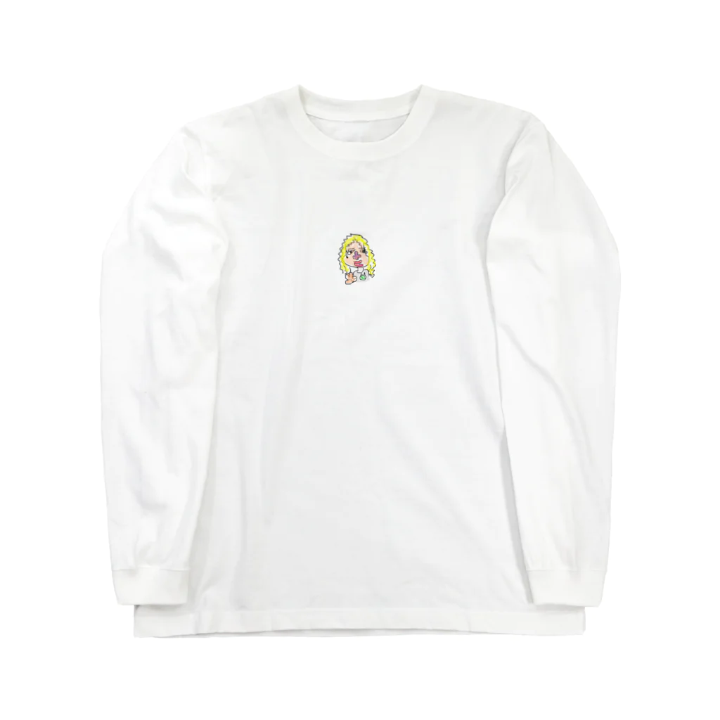 盛岡ぷよ商店のピース Long Sleeve T-Shirt