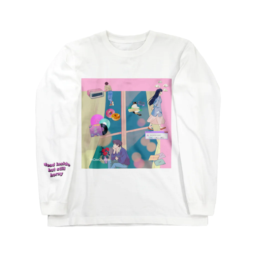 𝙈𝙊𝙈𝙊'𝙨 𝙎𝙝𝙤𝙥の90's anime & momo #03 Long Sleeve T-Shirt