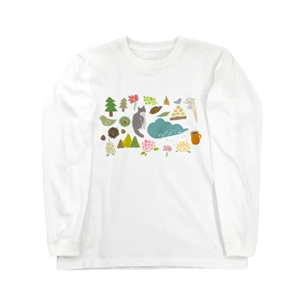 nekotomoの秋 Long Sleeve T-Shirt