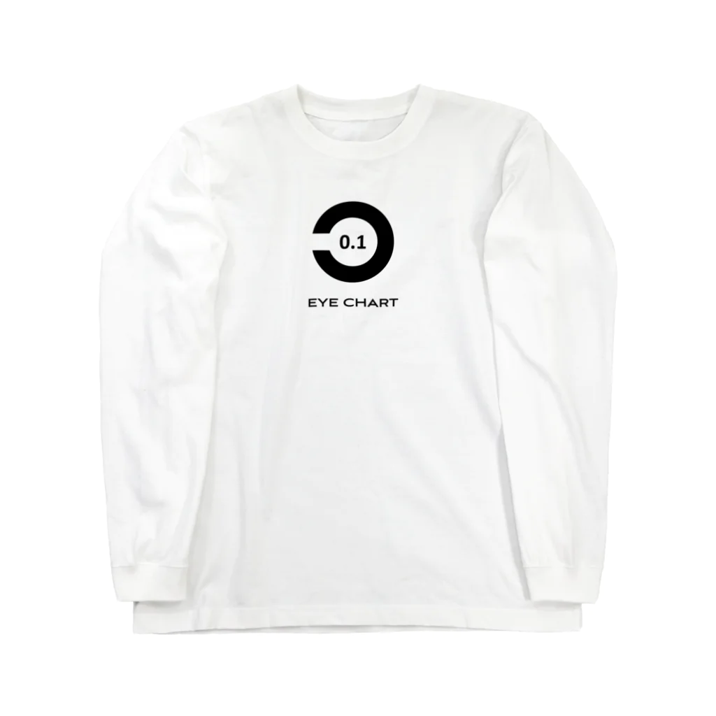 kg_shopの[☆両面] Visual Acuity Testing [ブラック] Long Sleeve T-Shirt