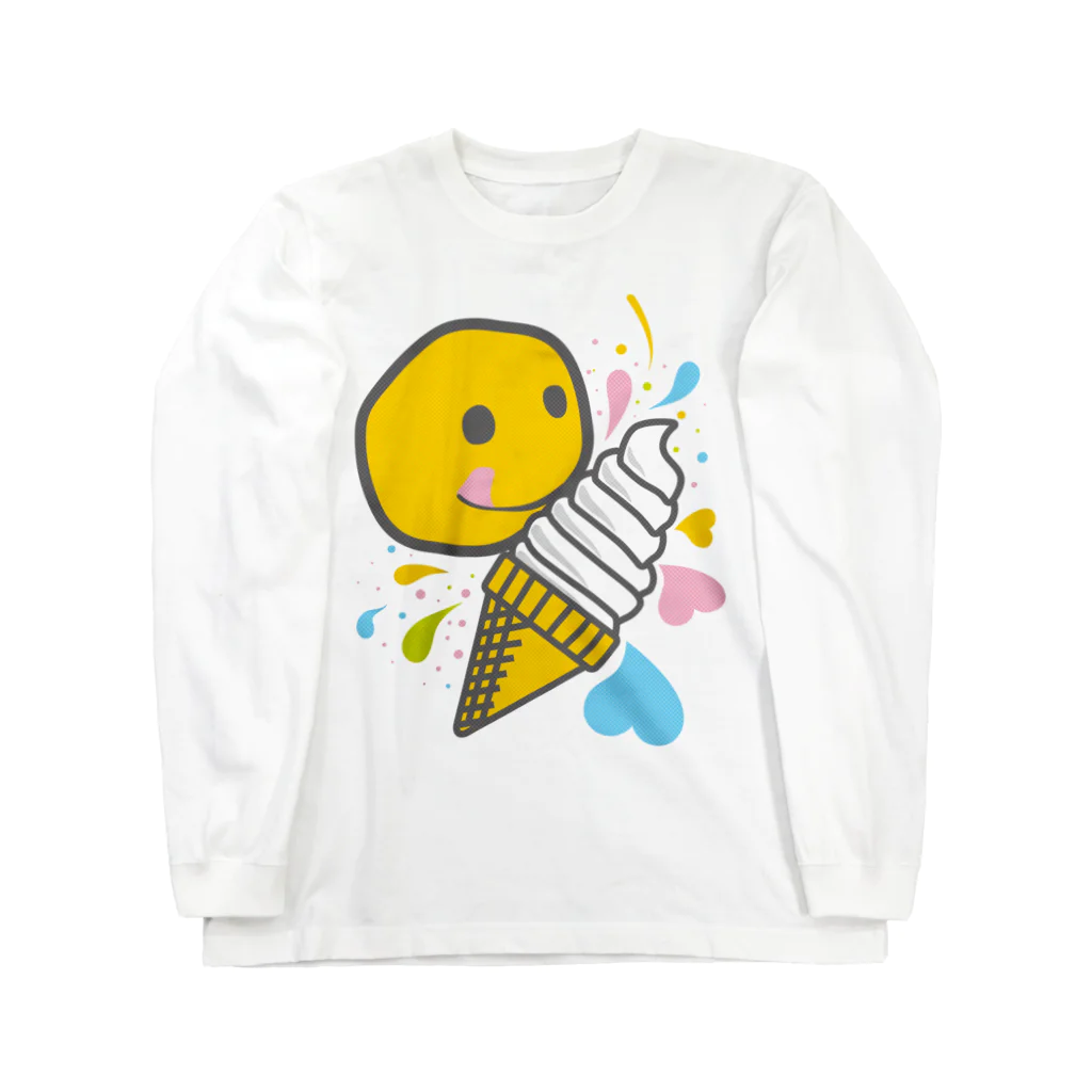 AURA_HYSTERICAのSoft_Serve_Ice_Cream ロングスリーブTシャツ