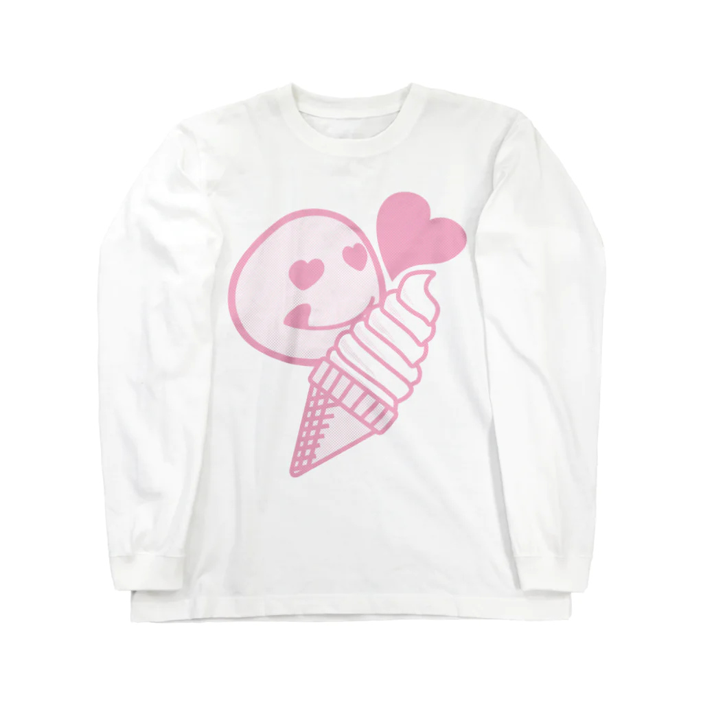 AURA_HYSTERICAのSoft_Serve_Ice_Cream ロングスリーブTシャツ