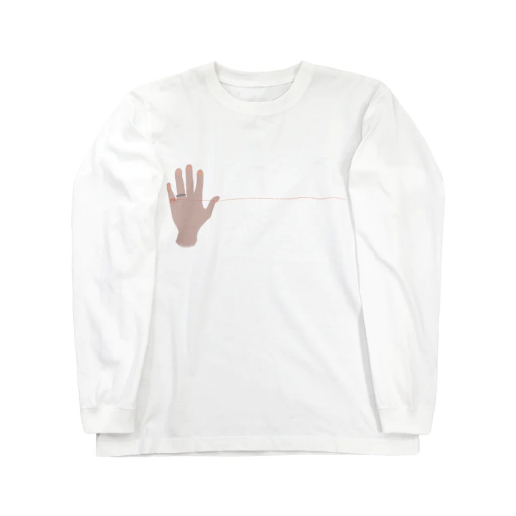 acoco模様の運命の赤い糸くん Long Sleeve T-Shirt