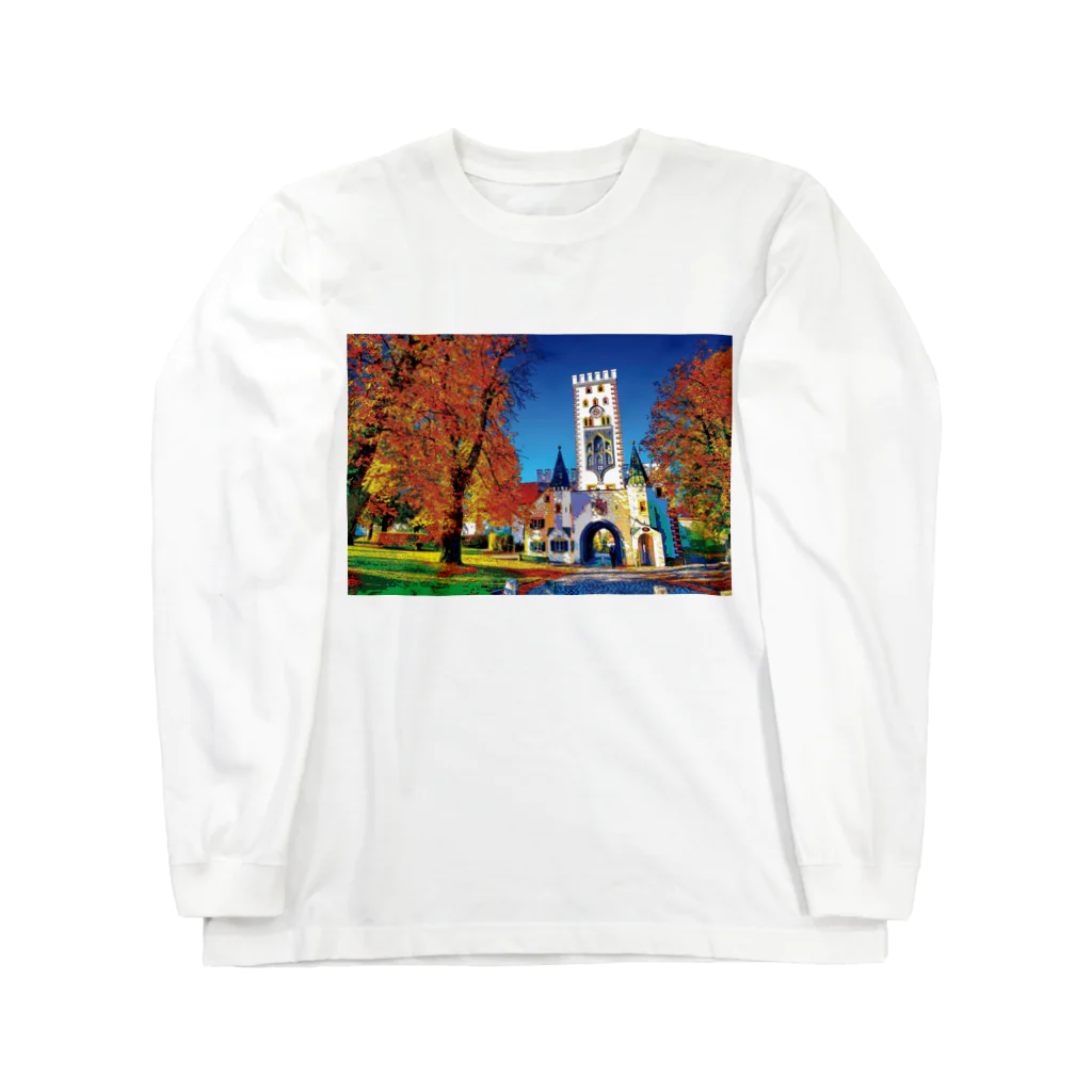 GALLERY misutawoのドイツ ランツベルクのバイエルン門 Long Sleeve T-Shirt