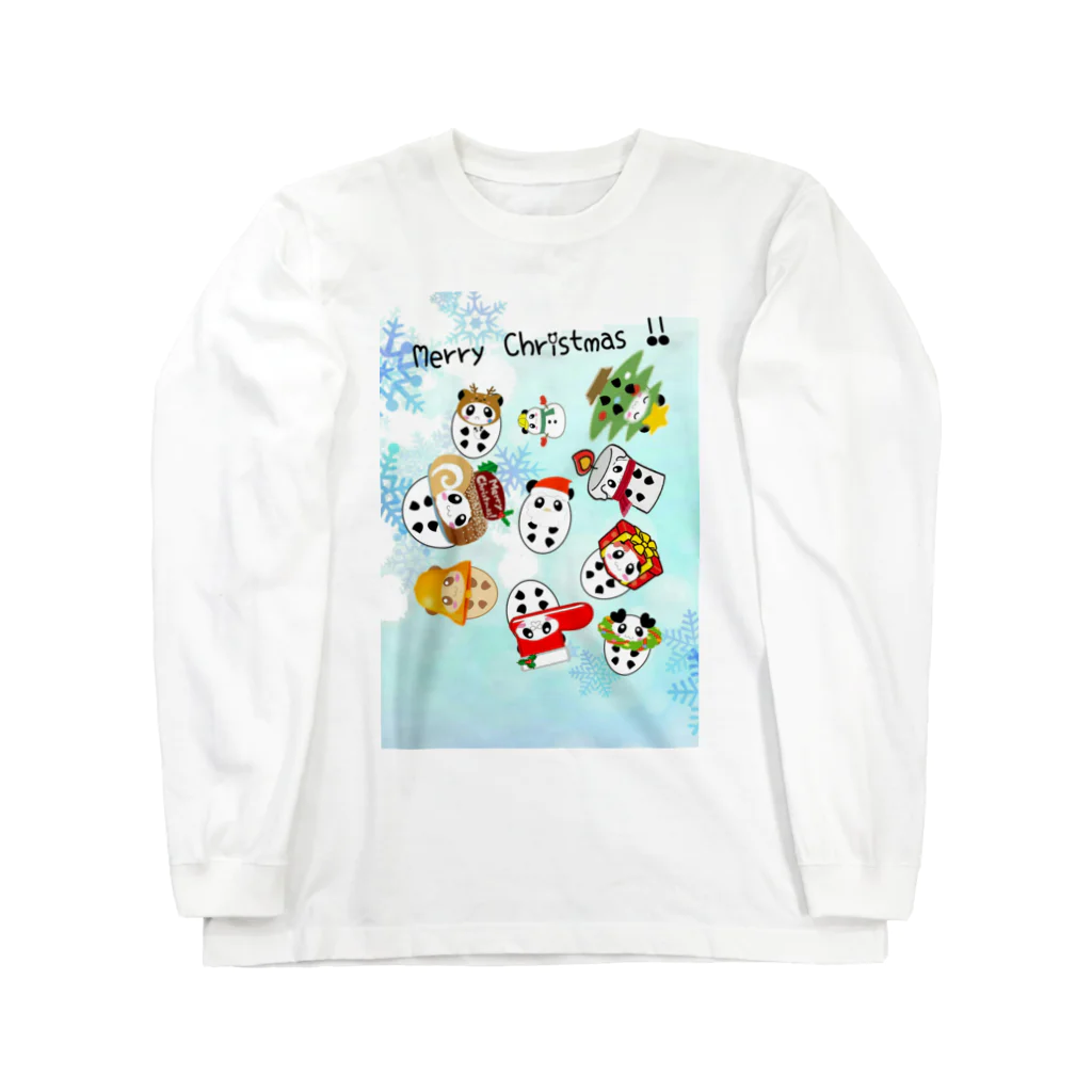 YmMy_shopのぱんたま♡　クリスマスver Long Sleeve T-Shirt