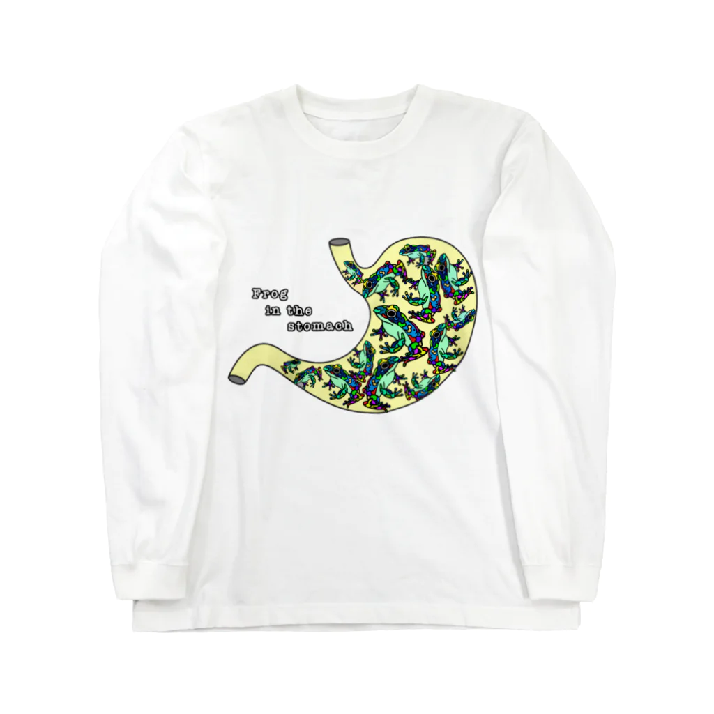 TARORIMOのFrog inthe stomach ロングスリーブTシャツ